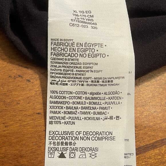 Levis Logo Pullover T-Shirt Sportswear Youth XL Longsleeve Black Red NWT -A0040 - Picture 8 of 10